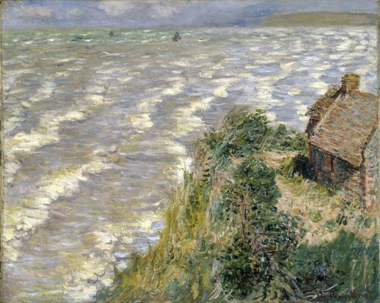 Claude Monet Rising Tide at Pourville (Maree montantea Pourville) oil painting picture